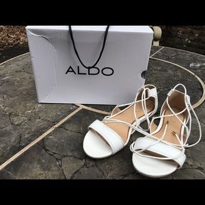 ALDO Size 6.5 Sandals - White